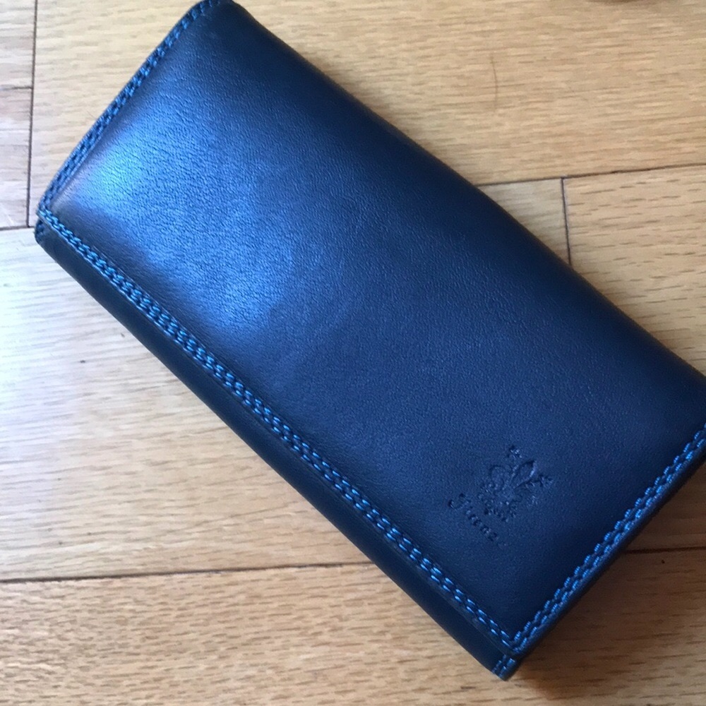 Blue Leather Wallet